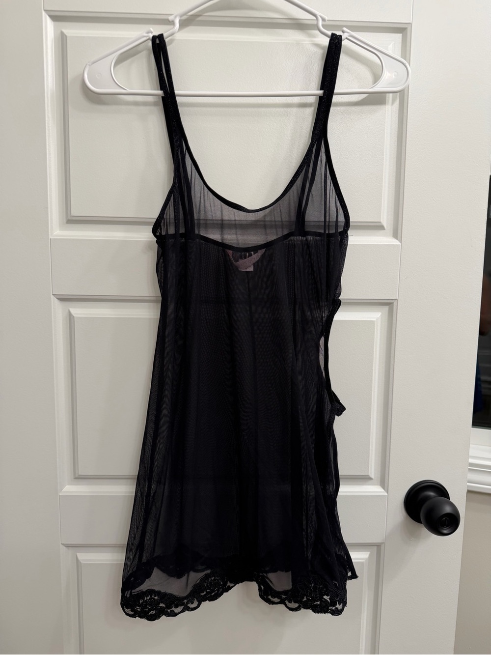 VINTAGE 2003 Victoria’s Secret Black Sequin Beaded Mesh Slip S